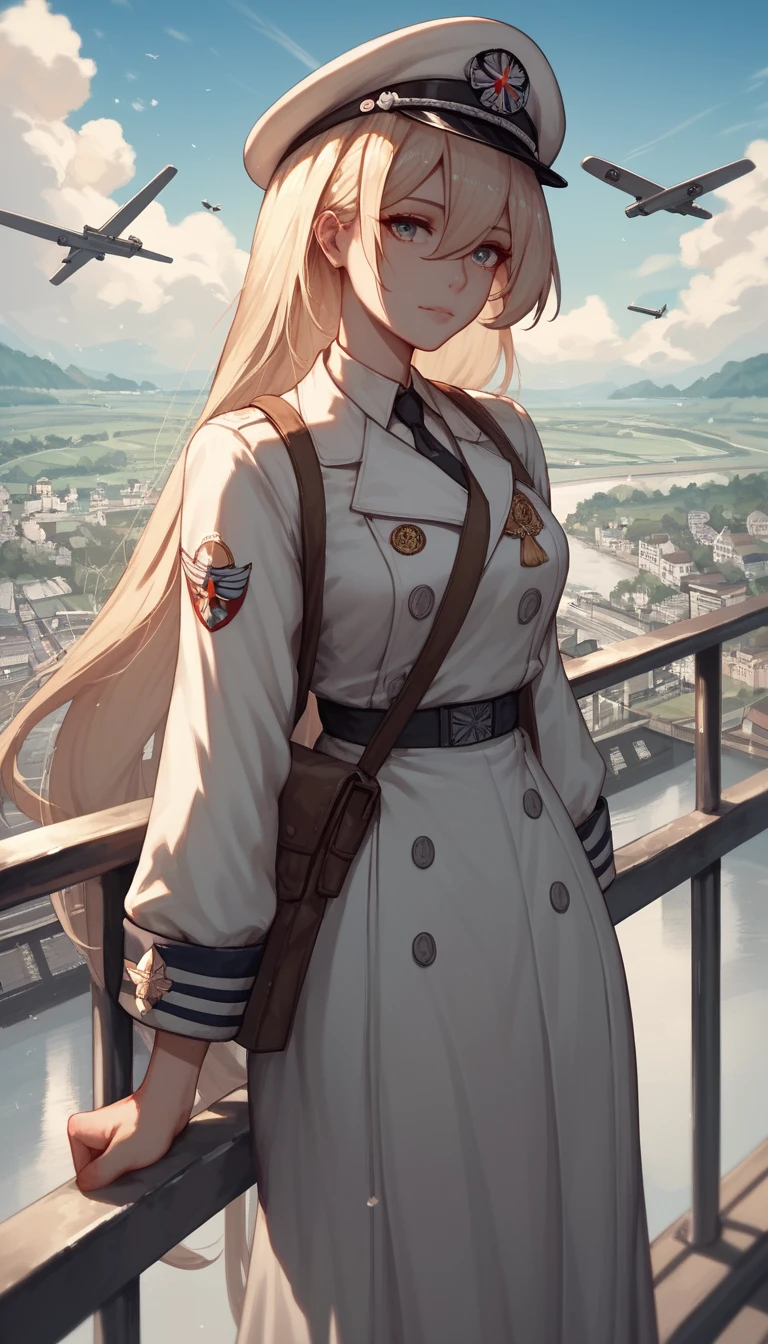 Chica de anime inspirada en un portaaviones japonés de la Segunda Guerra Mundial
