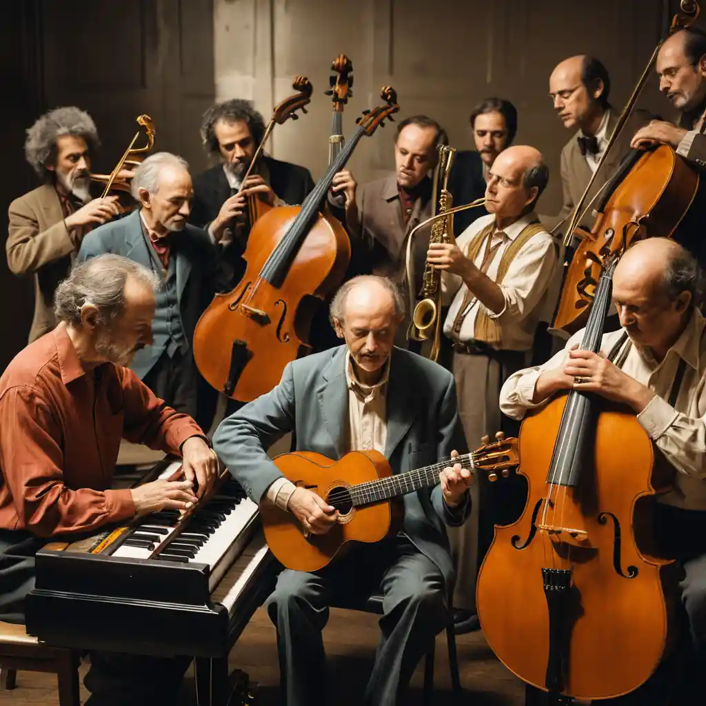Unified musical group mind in organic performance