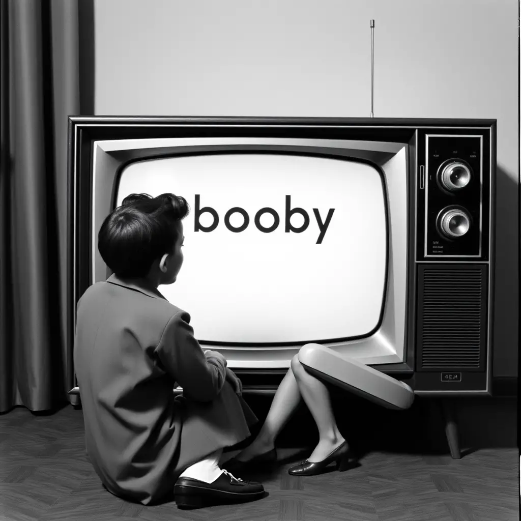 Humorous retro style quote about banned TV words