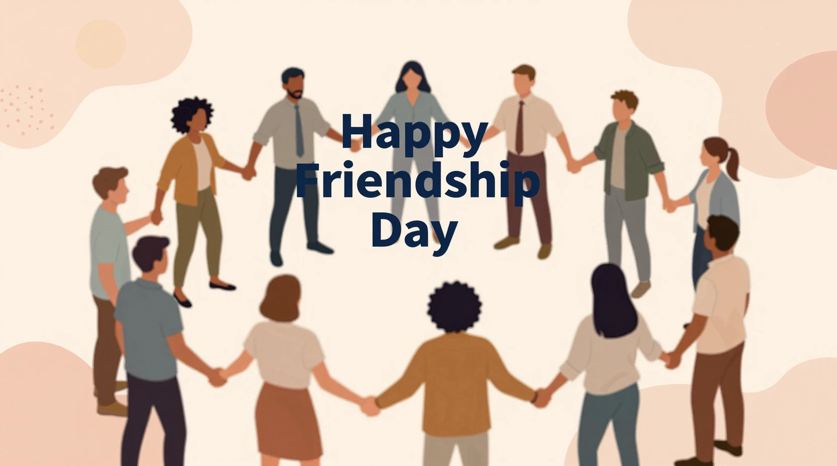 Profesionales diversos en círculo celebrando la amistad y la unión