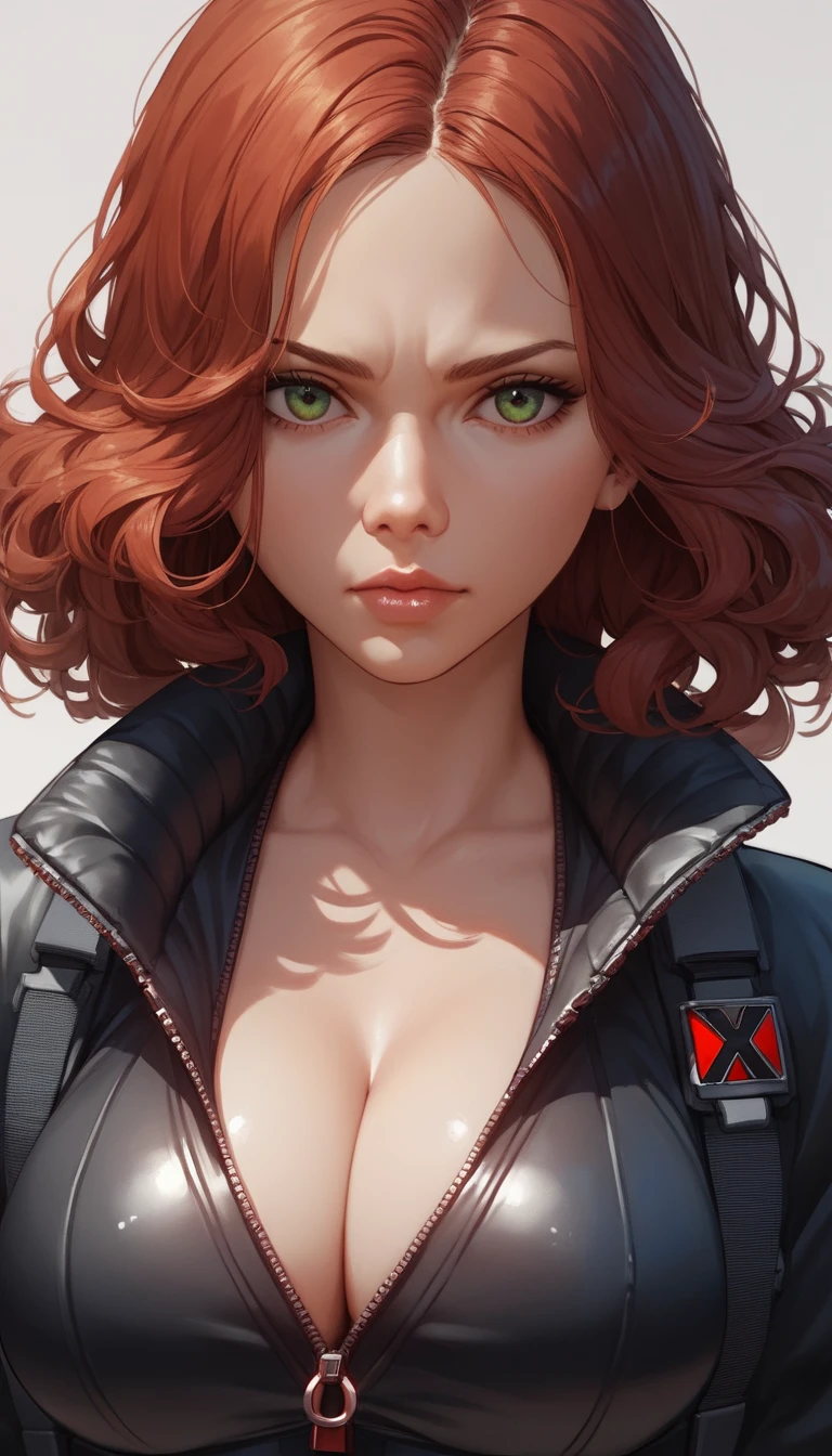 Mujer anime seductora con un estilo pin up moderno