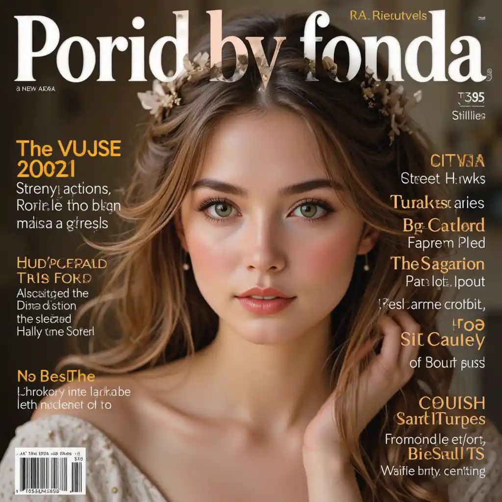 女性読者向けの美しい女の子が表紙の雑誌