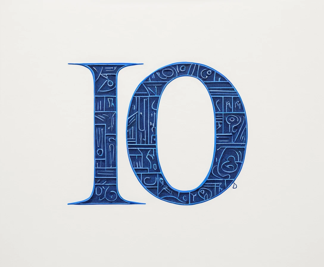 Hand drawn dog typography sketch with geometric slab letters