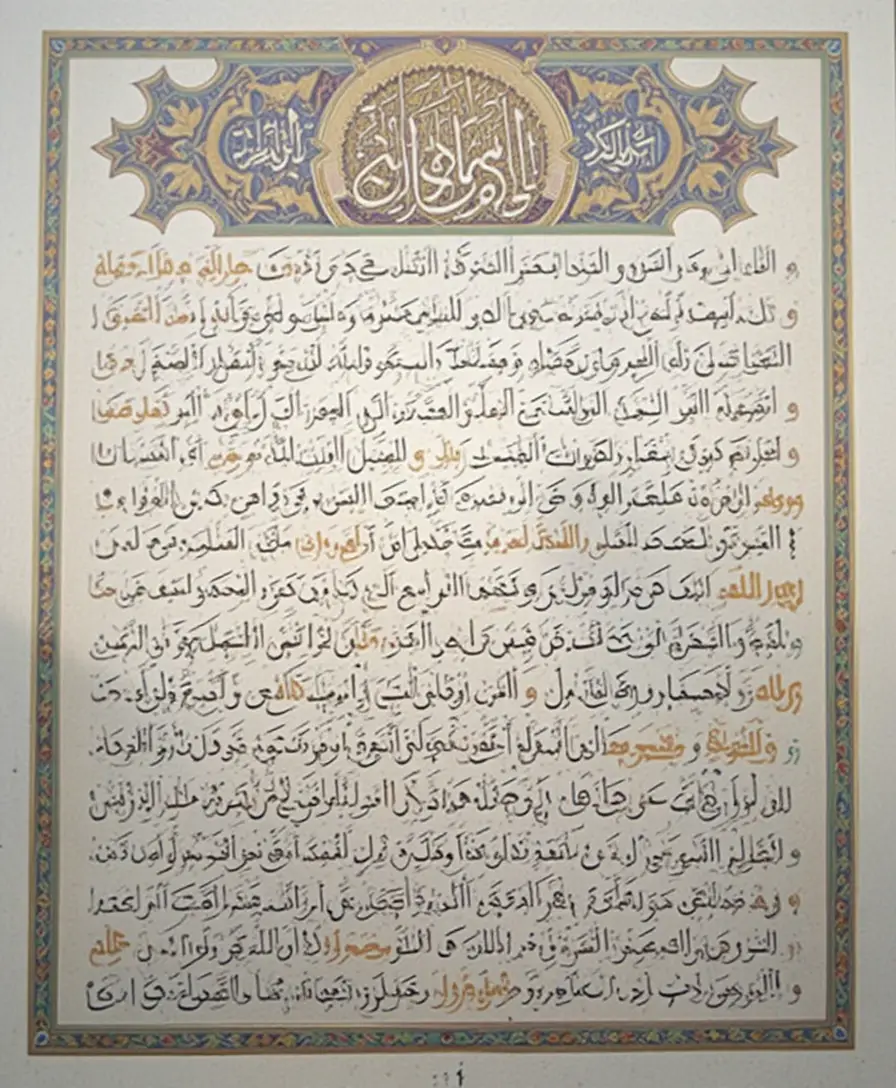 Islamic jurisprudence rulings in structured text layout