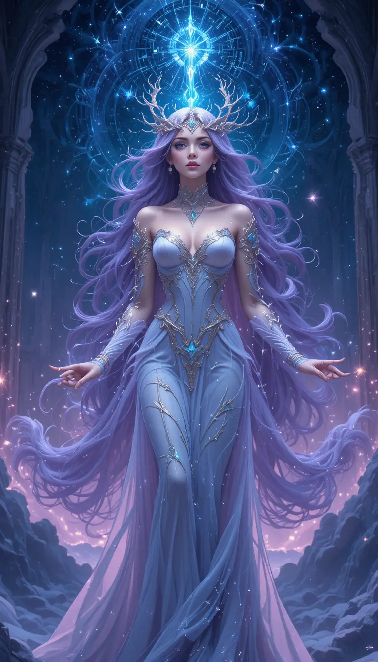 Mujer sirena de anime en un místico mundo de fantasía submarino