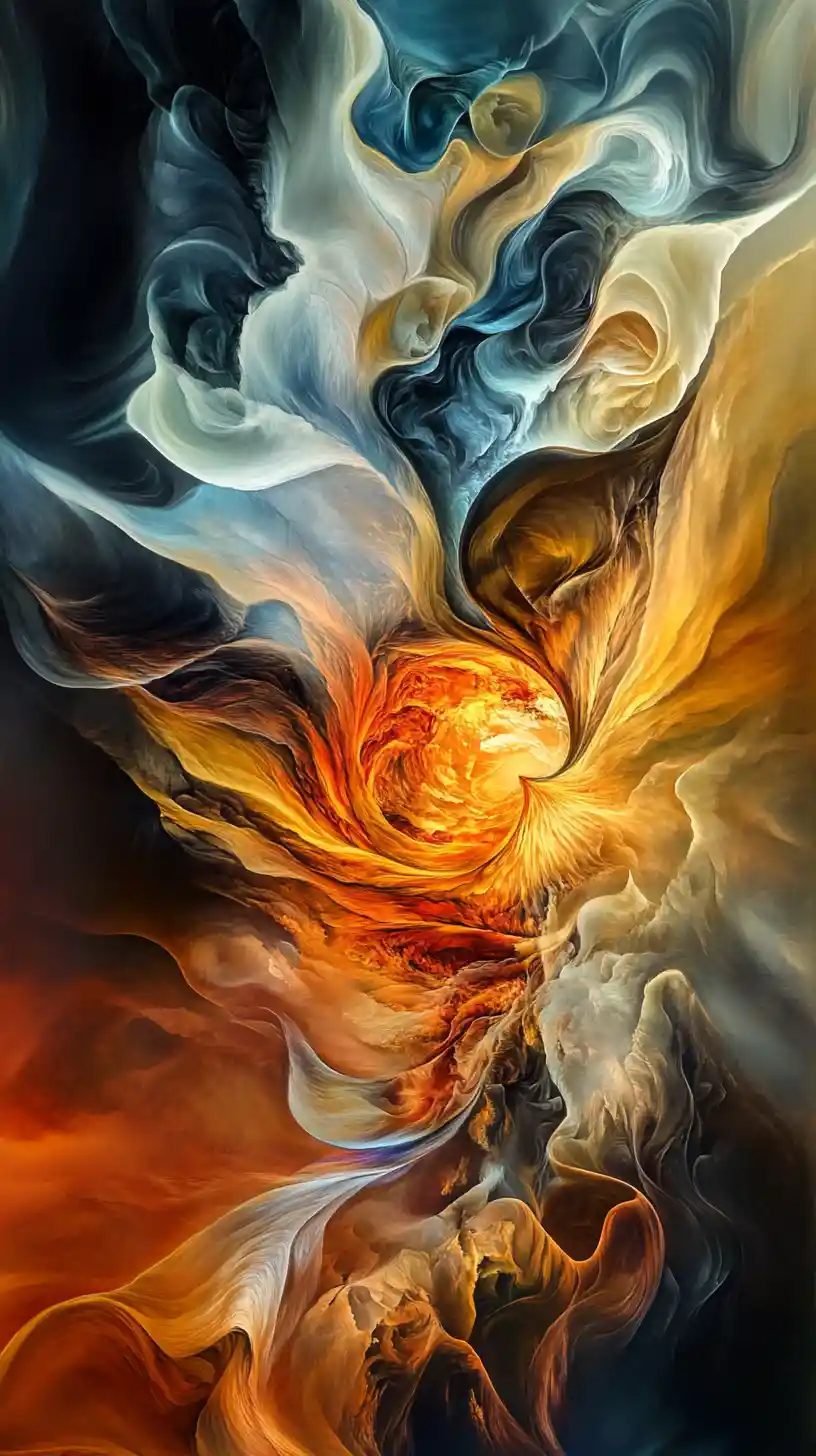 Confident inner light and fire glowing from within