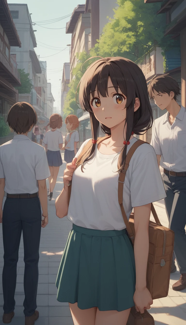 Elegant anime girl with clear and beautiful appearance