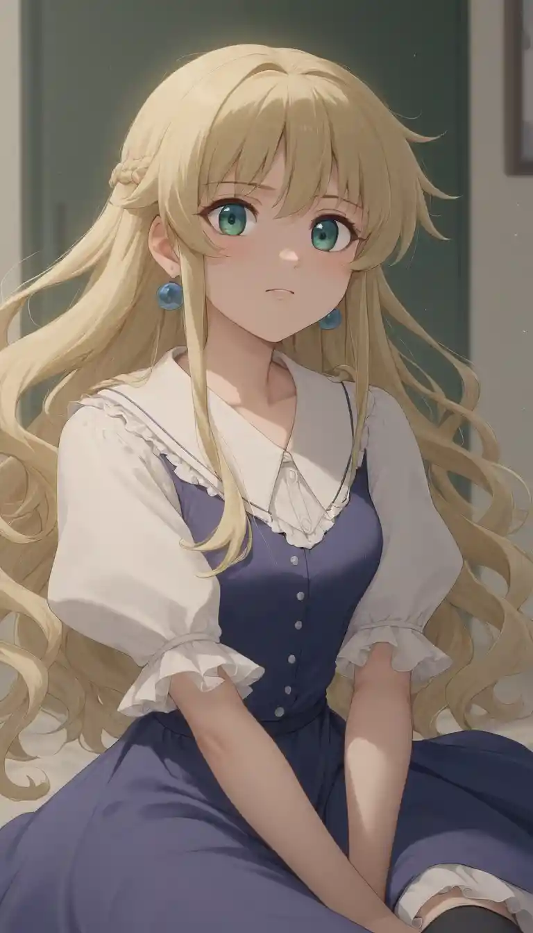 Stylish anime girl with a calm and mature presence