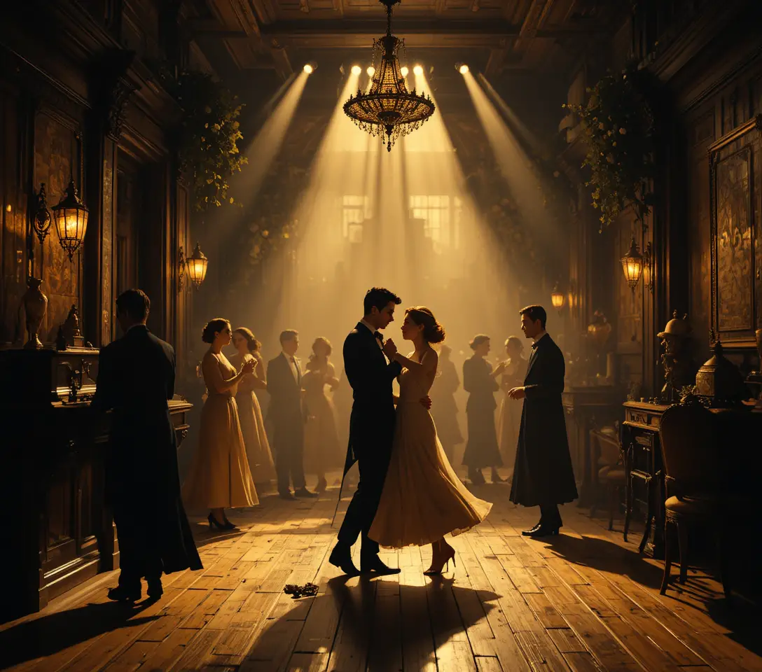 Young couples waltzing in a secret Montparnasse dance hall