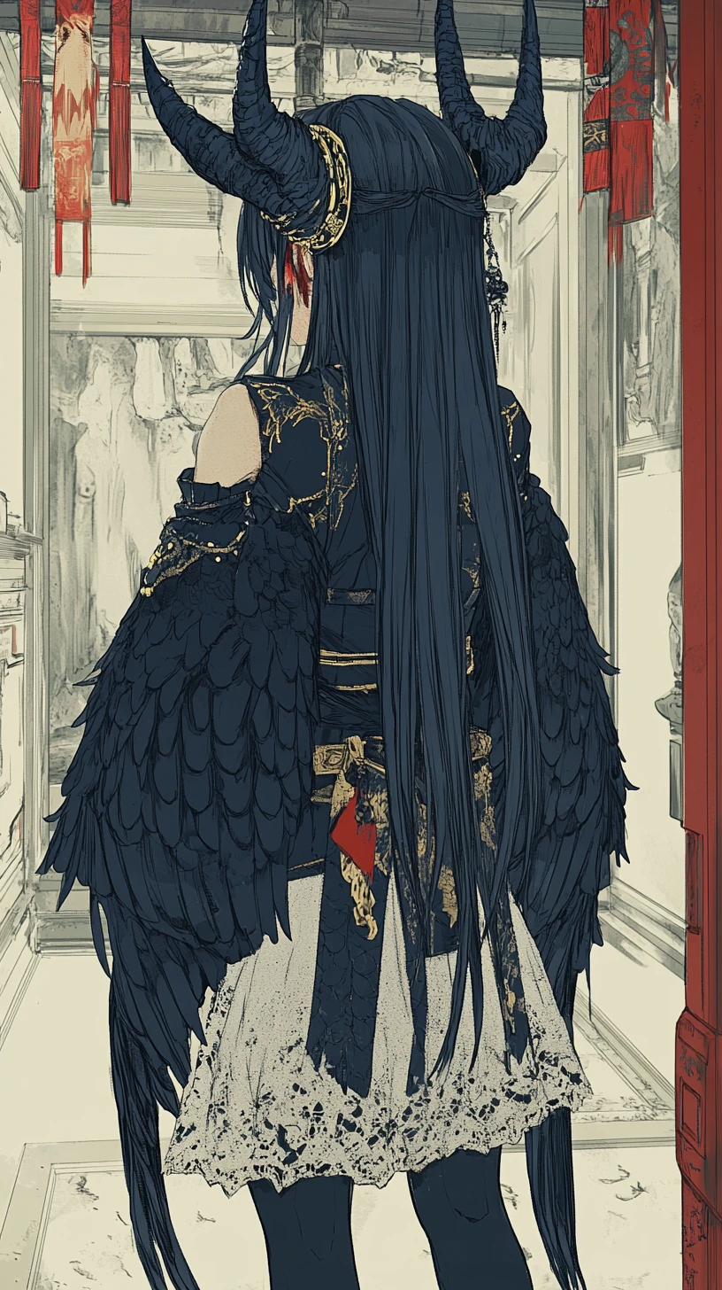 Anime girl warrior with crystal arm and ornate outfit