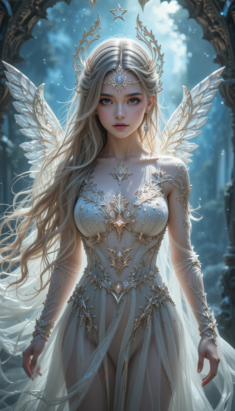 Young ghost girl from a divine spirit realm