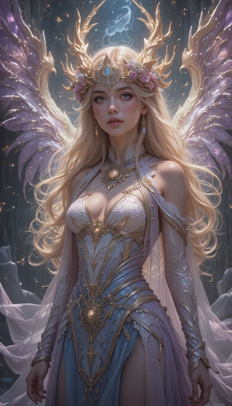 Young anime woman from a mystical eliatrope world