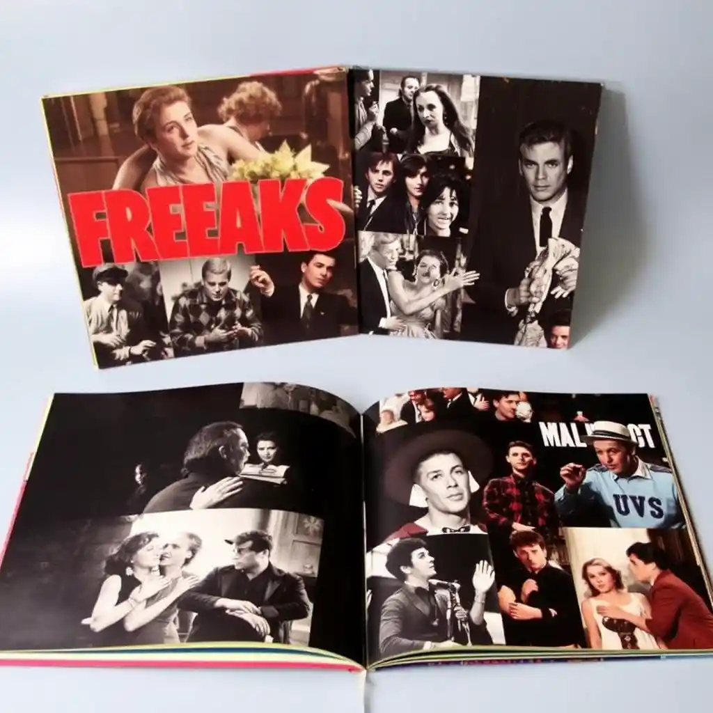 Vintage film collage on classic album cover design