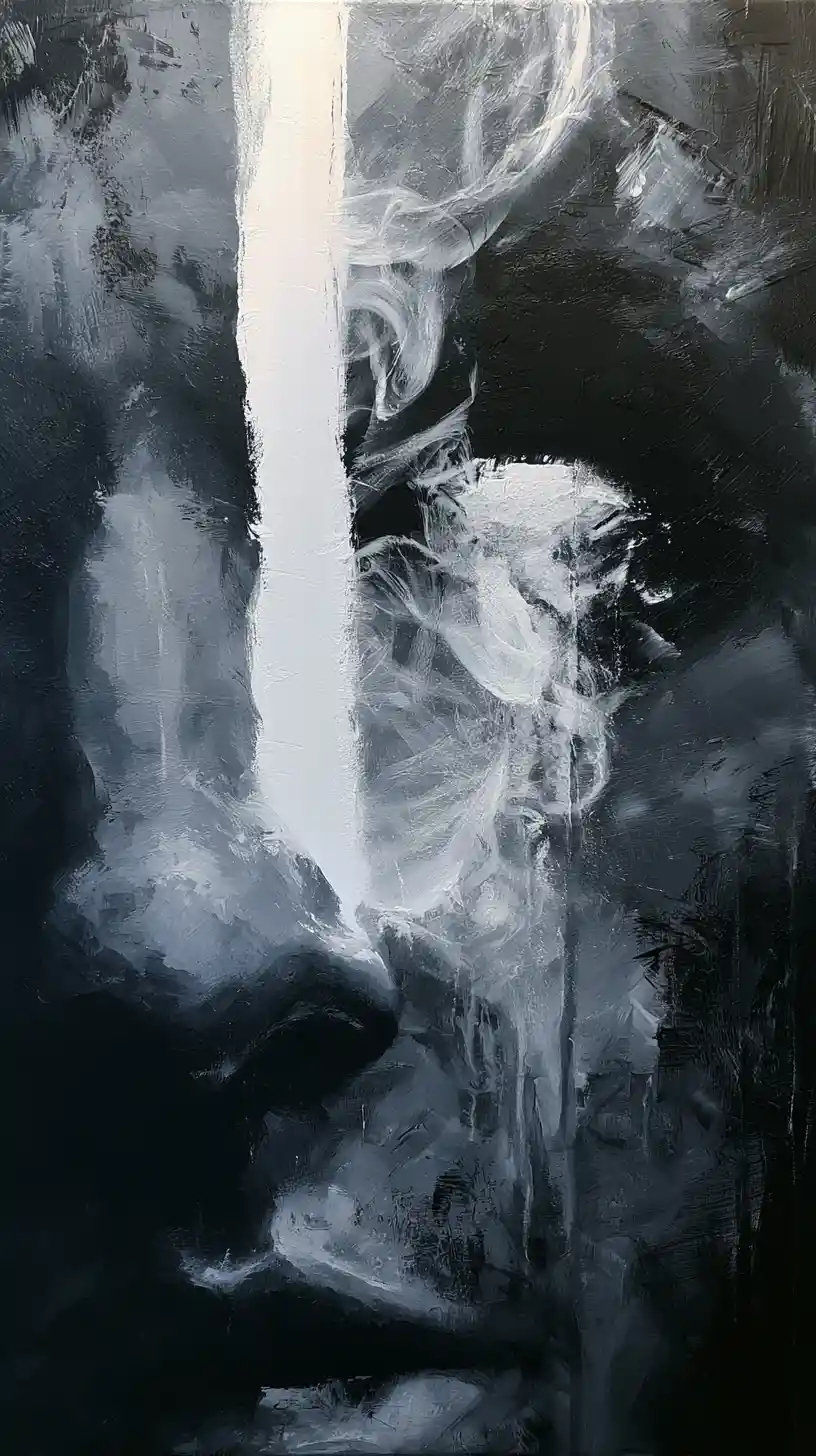 Abstract vision of confusion and shifting identities
