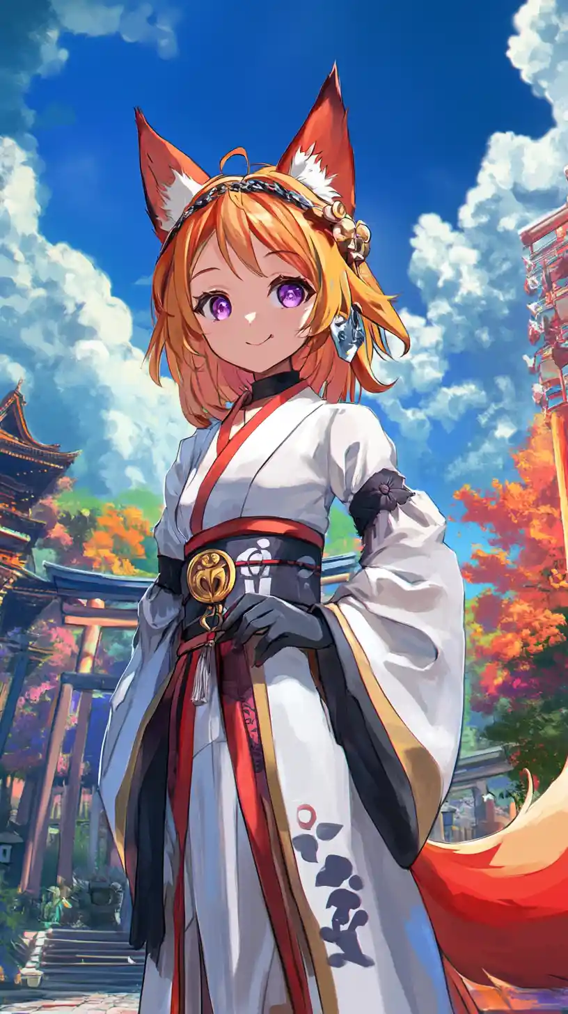 Joyful anime Halloween party with ghosts and candy