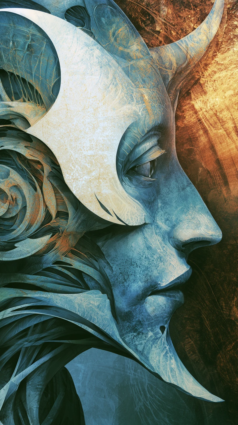 Abstract words forming a surreal illusion of confusion