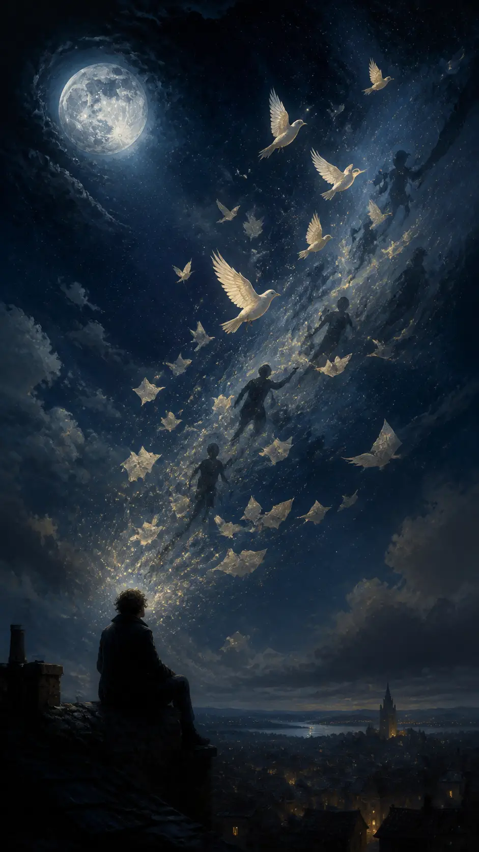 Poetic verse about the freedom and mystery of thoughts