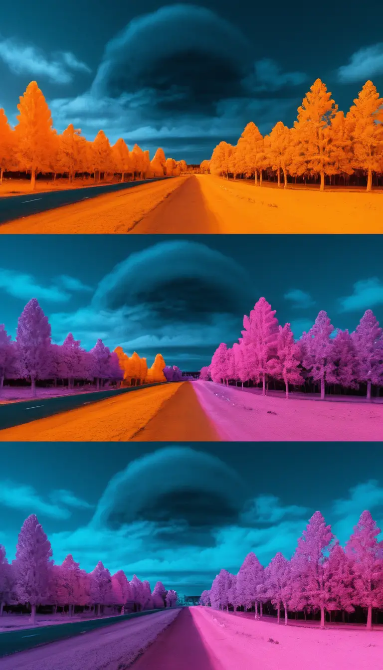 Thermal infrared surveillance scan with tactical ui overlays