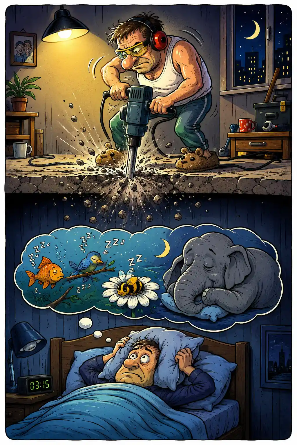 Ilustração divertida de elefante em estilo europeu clássico