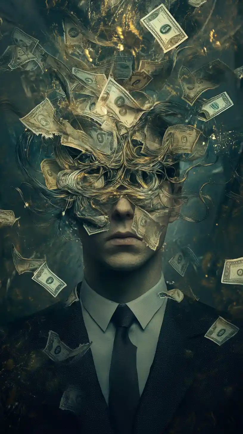 Monetized dollar signs lined up in bold graphic style