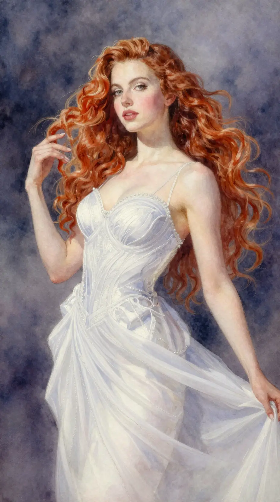Enchanting fantasy painting with soft diffuse studio light