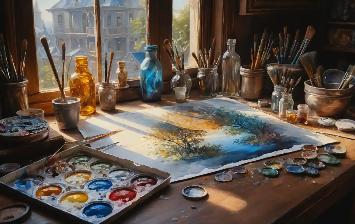 Magical fantasy painting with soft diffuse studio style lighting