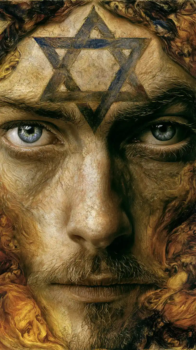 Closed minded figure associated with Judas and a star ring