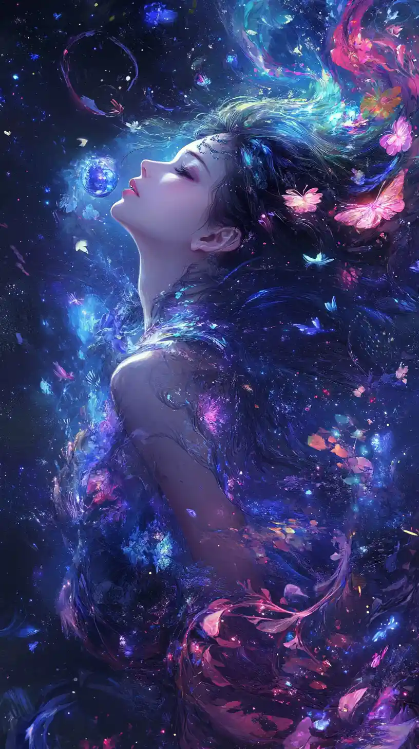 Joyful abstract artwork with a bright expressive feeling