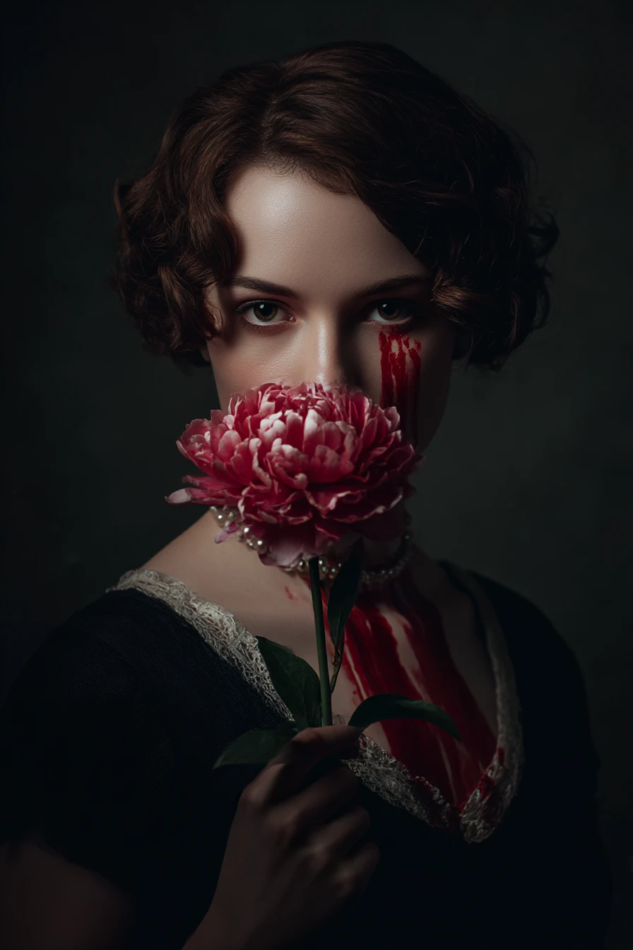 Elegant woman as a symbol of life and renewal