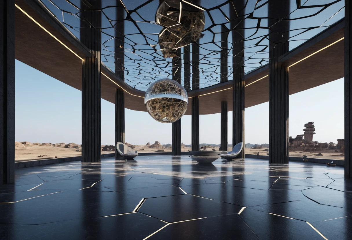 Conceptual bio architecture in harmonious geometric resonance