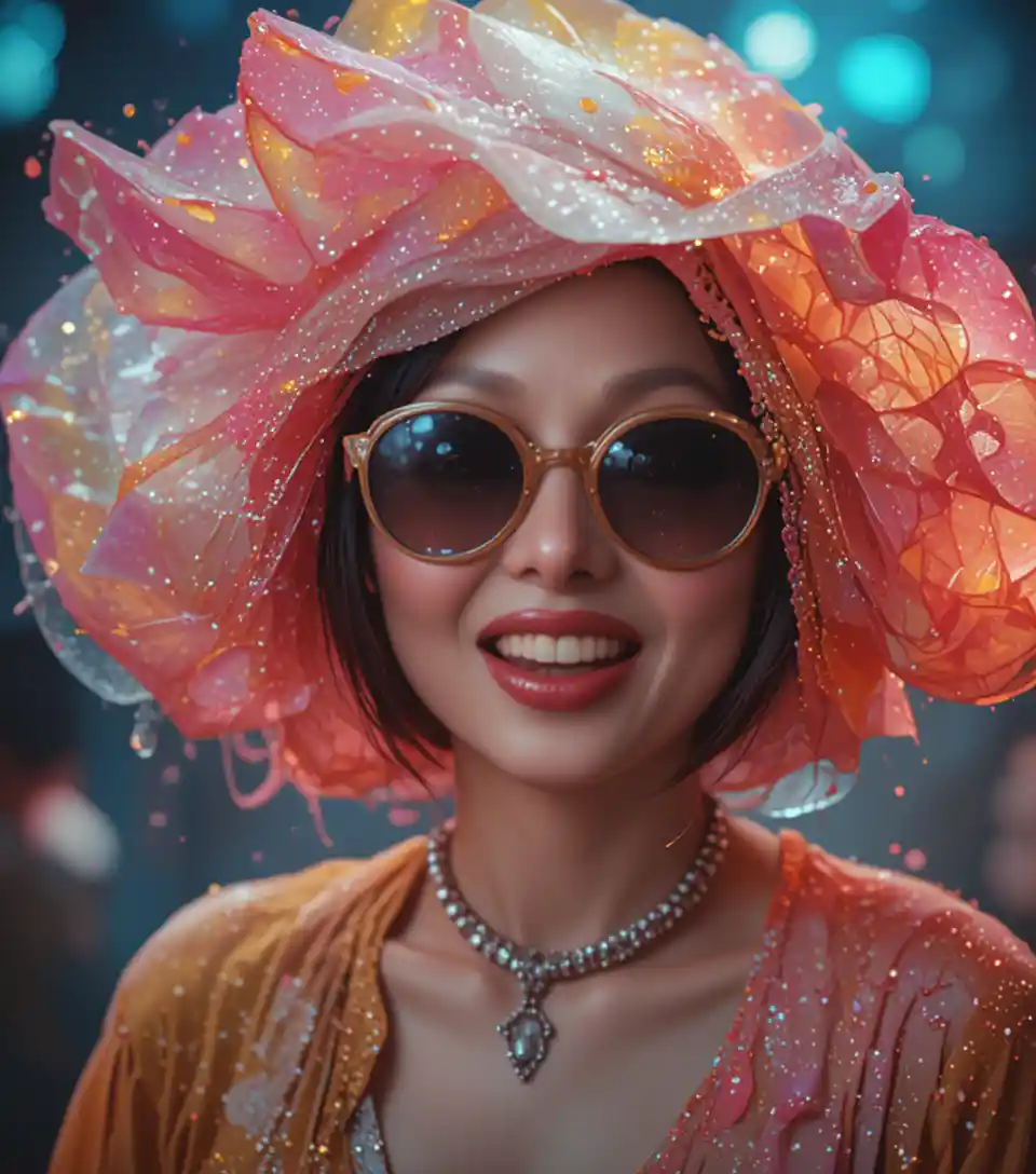 Cinematic fauvist scene with dramatic dynamic lighting