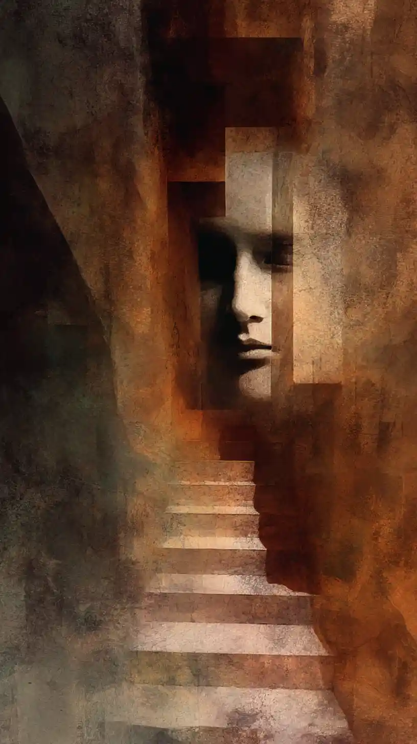 Abstract vision of shifting modes and dissolving space