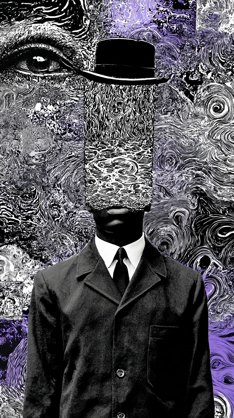Impactante arte tipográfica creada a partir de letras de rap fragmentadas