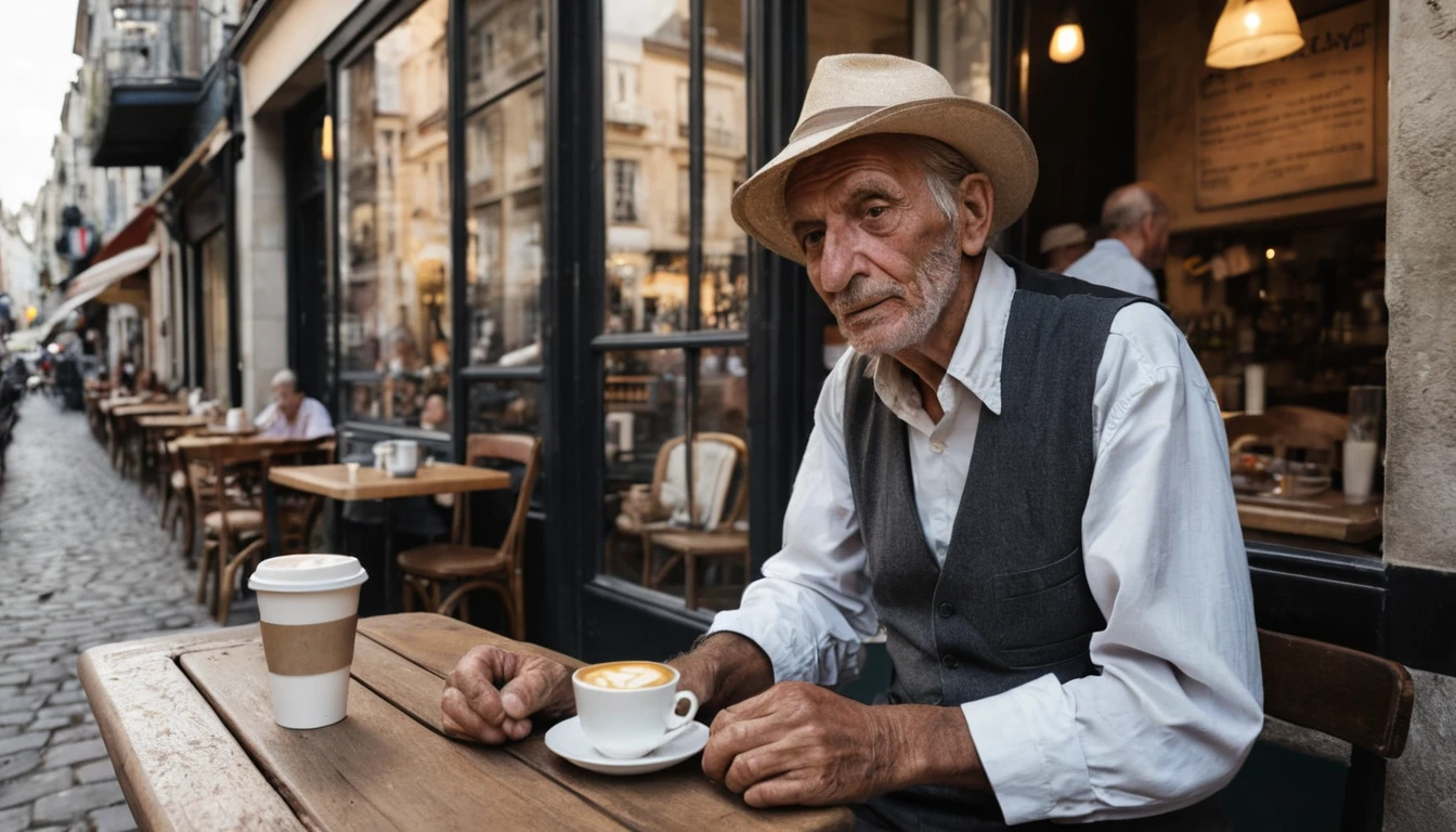 Portrait of an artisan at work in natural light