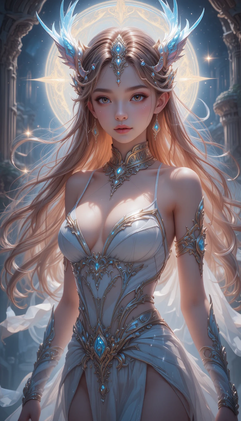 Chica pandawa de anime en un mundo de fantasía místico