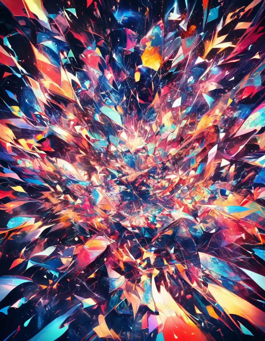 Vibrant digital illustration with creative abstract visual storytelling