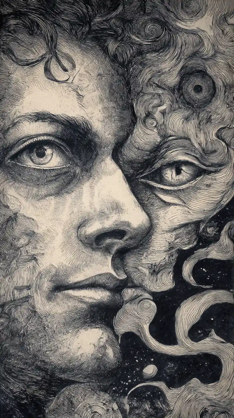 Abstract reflection on personal disappointment and history
