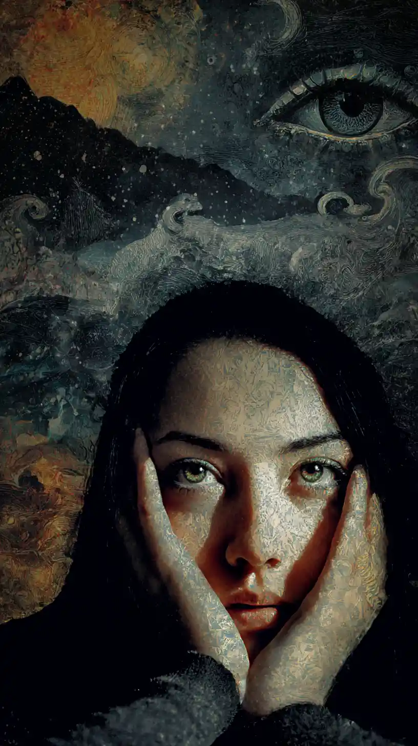Mysterious dreams drifting across distant seas at night