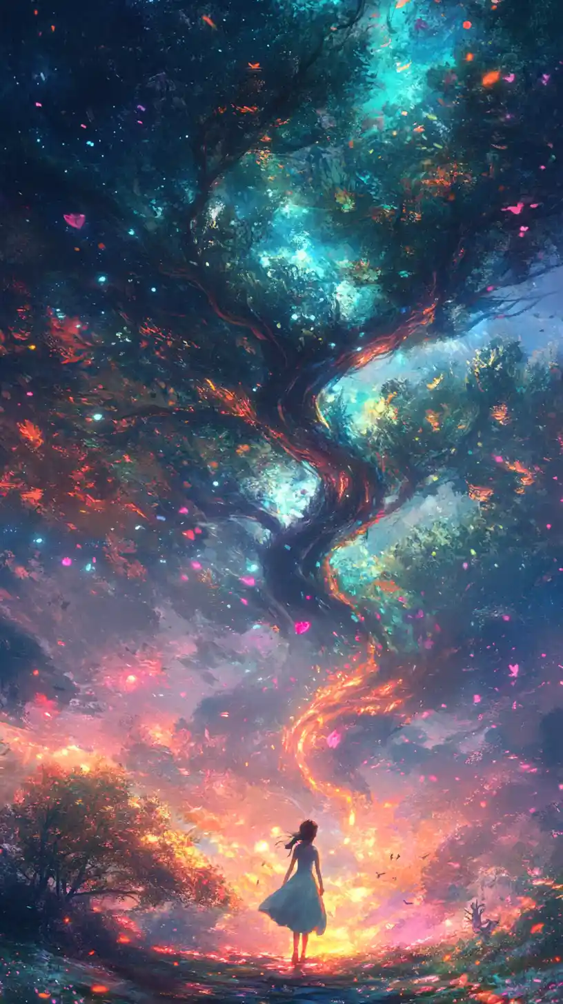 Joyful expressive artwork with a stunning visual impact