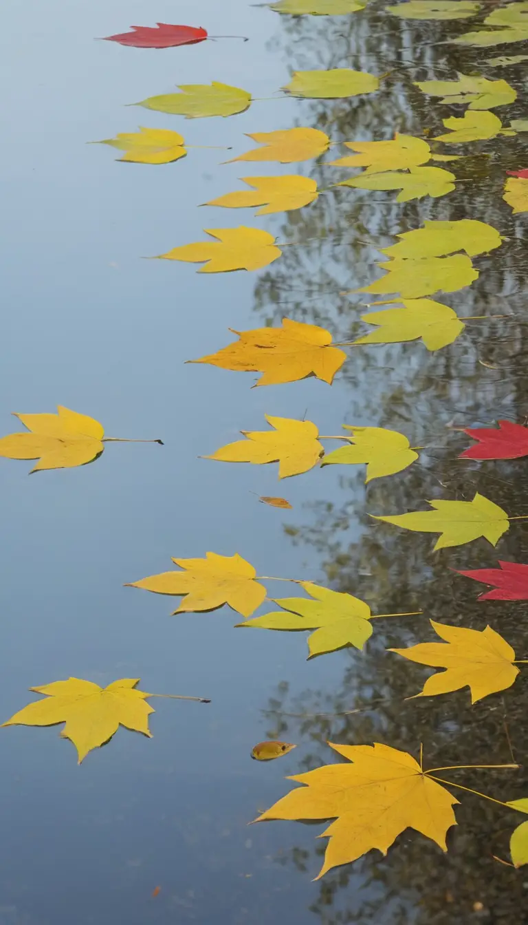 Serene close up scene in a soft minimalist style