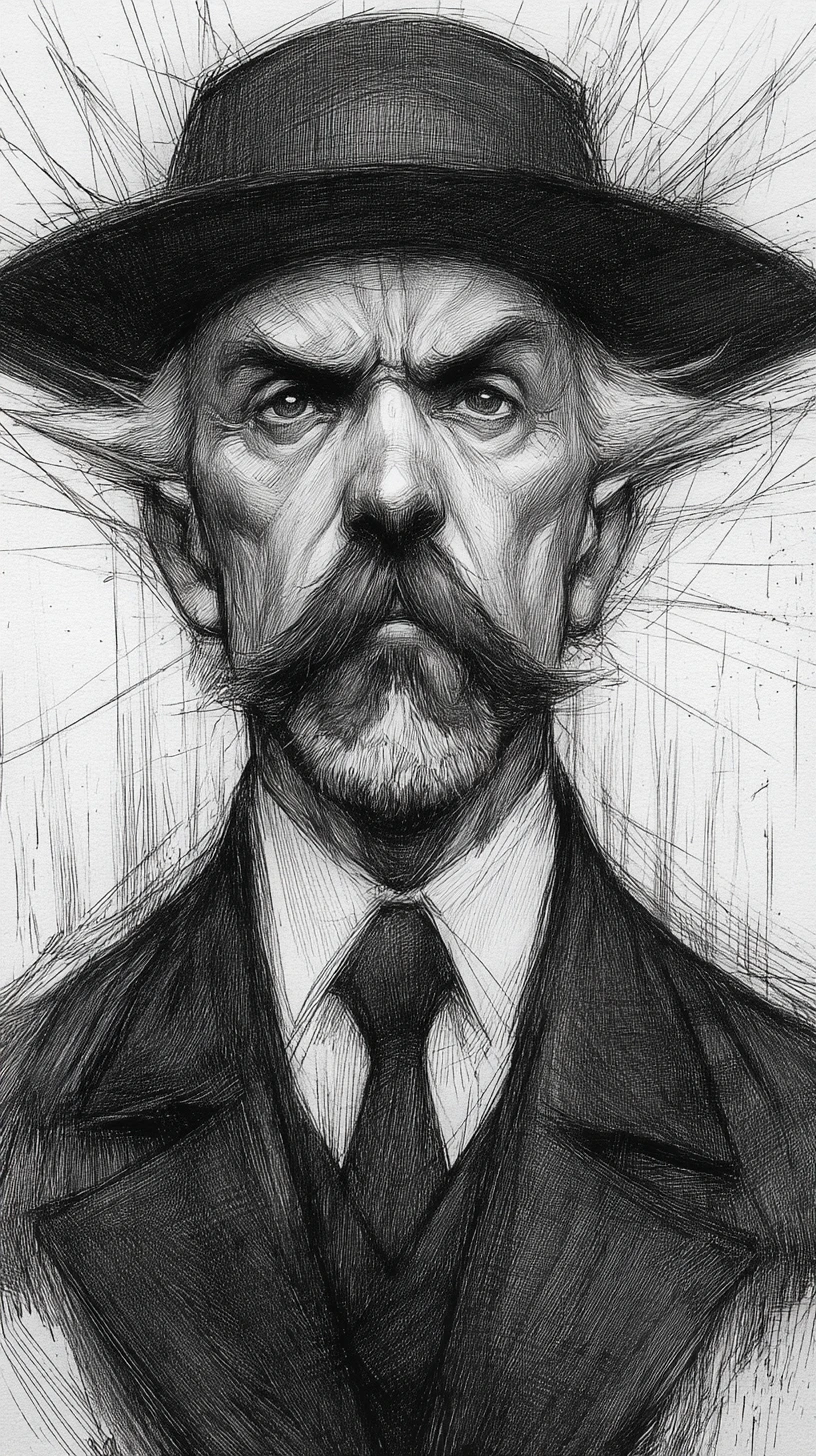 Man lost in dreamlike thoughts within his own mind