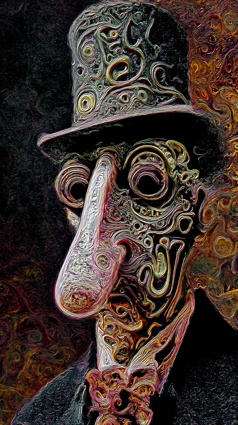 Geheimnisvoller Mann, der dem Ruf von Rhythmus und Tanz widersteht