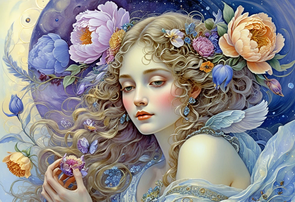 Romantic floral vision of pure bliss in luminous colors