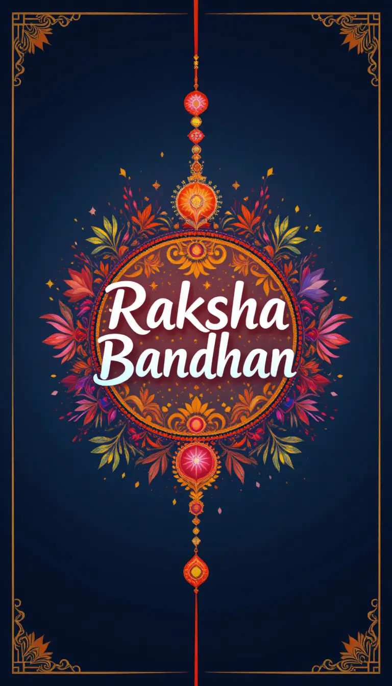 Ilustración vectorial colorida de tarjeta de felicitación del festival Raksha Bandhan