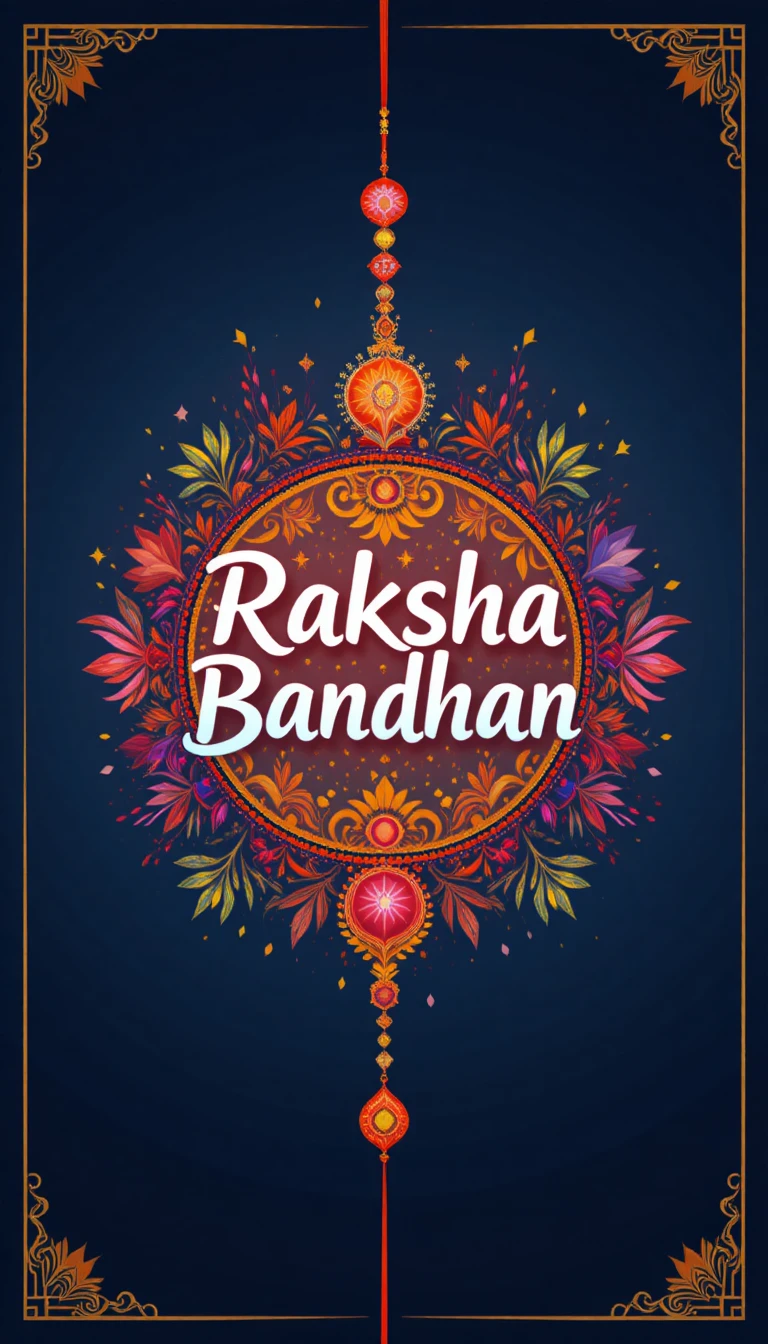 Colorful raksha bandhan festival greeting card vector illustration