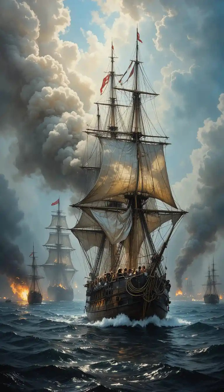 British and Spanish warships clash off Cape Trafalgar