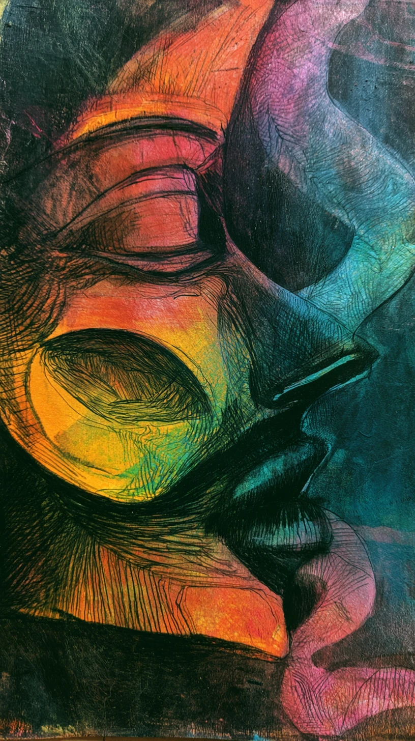 Dolce scena cosmica con un universo calmo che vibra dolcemente