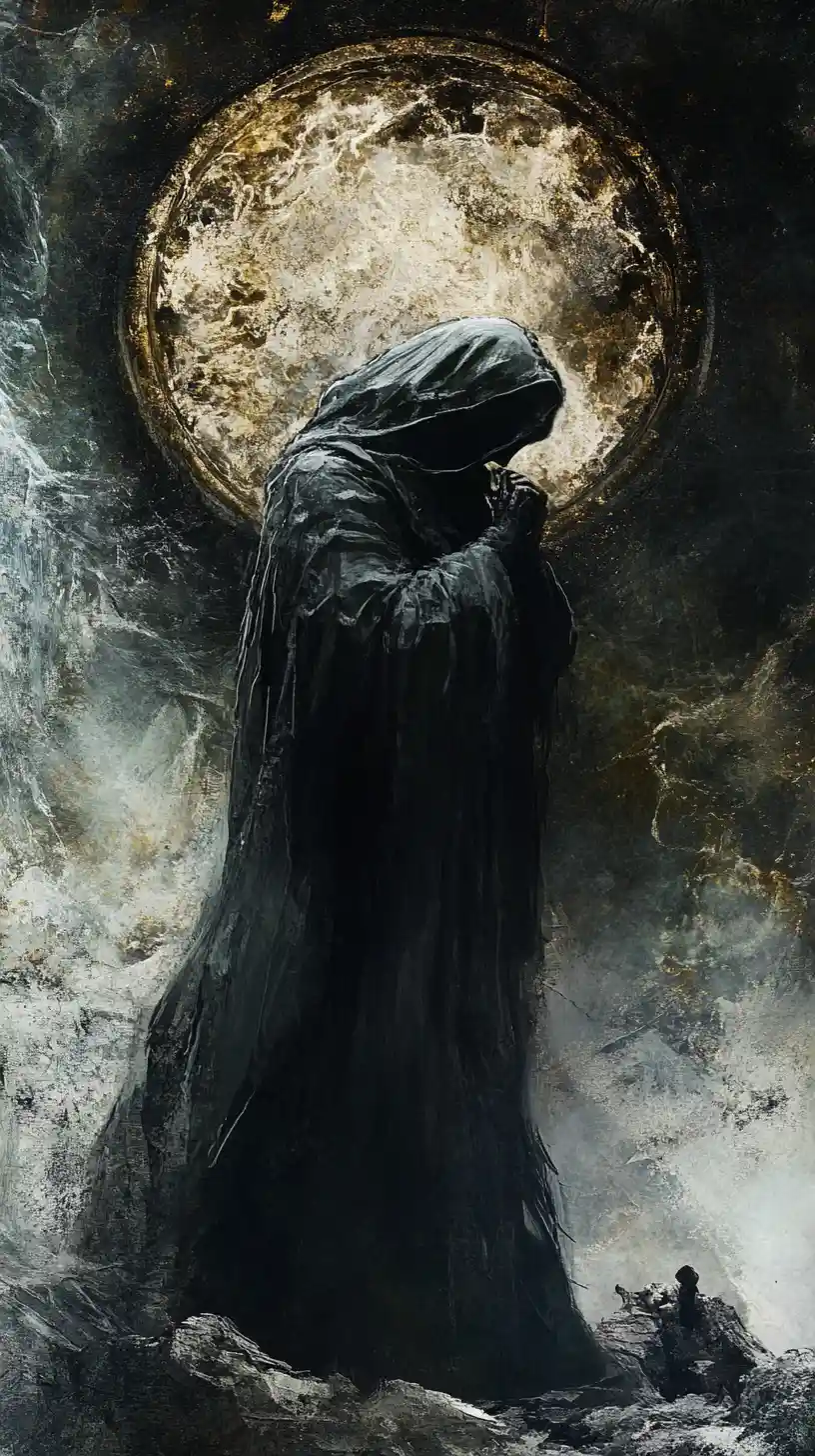 Abstract cosmic text about divinity within ourselves
