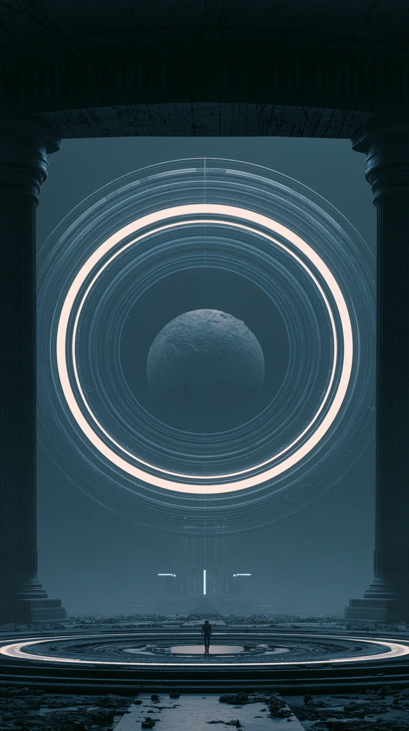 Abstract poetic text exploring distant spiritual connection