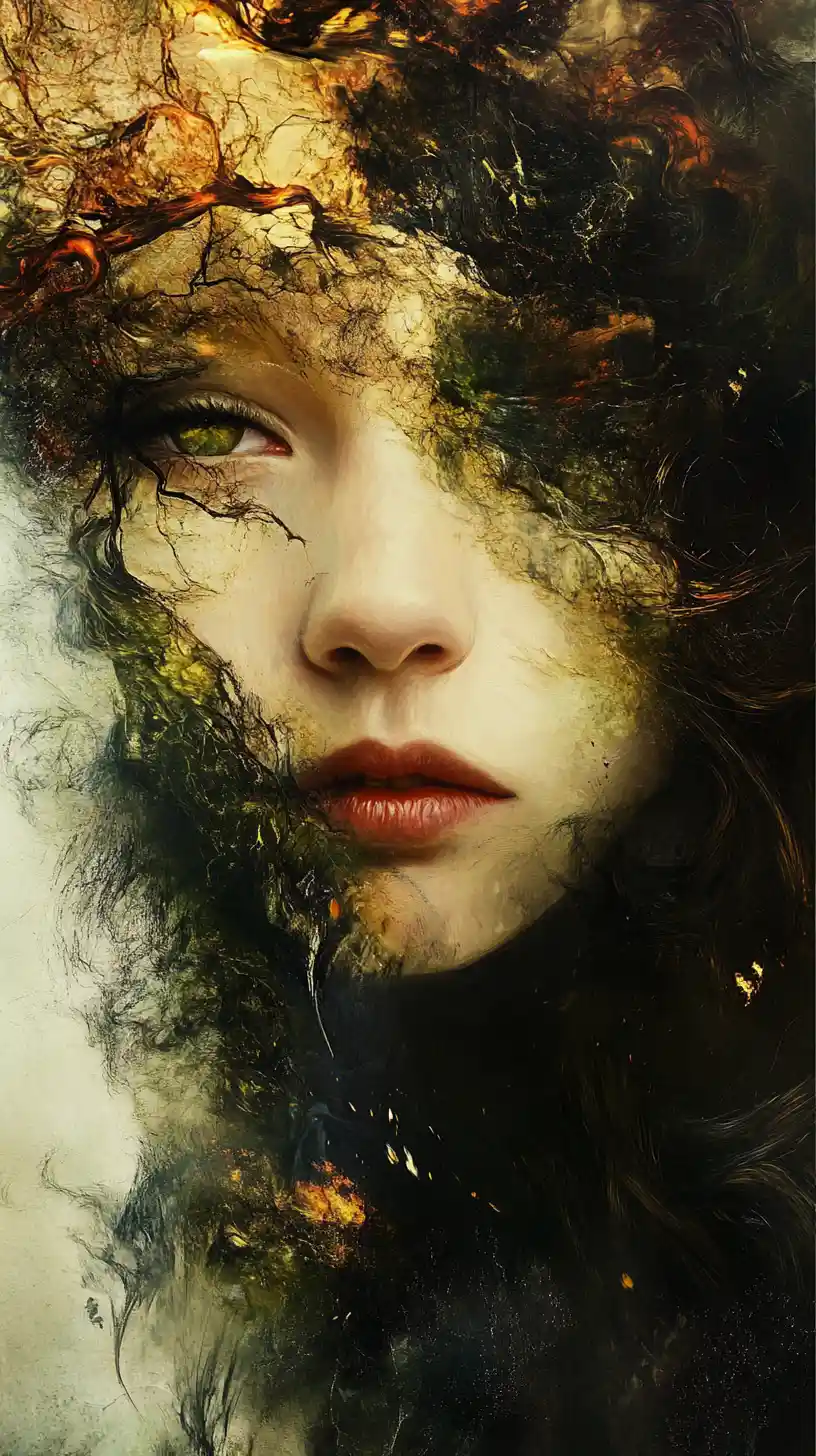 Melancholic reflection on loss with internal emotional struggle